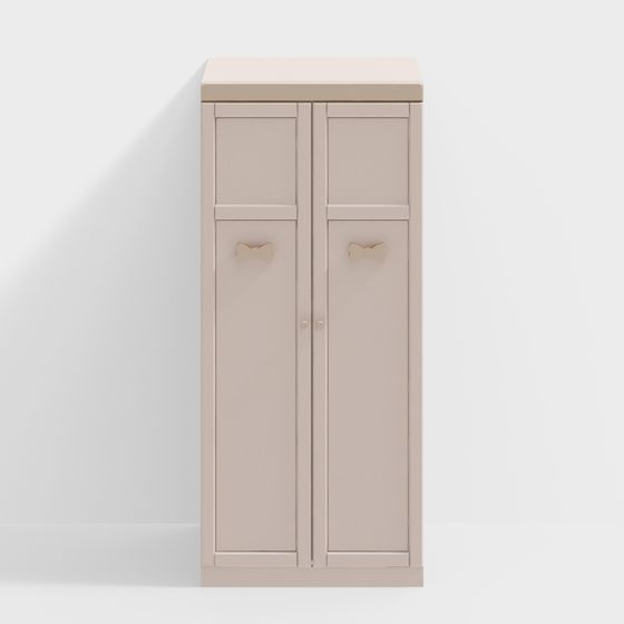 Elegant Minimalist Wardrobe 3D model