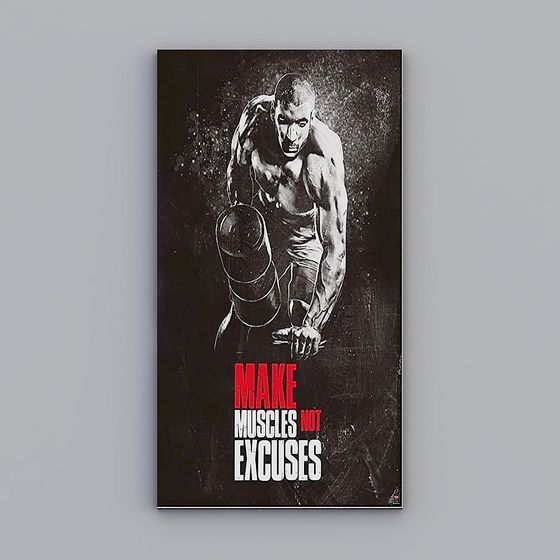 Impressive Muscular Man 3D Model