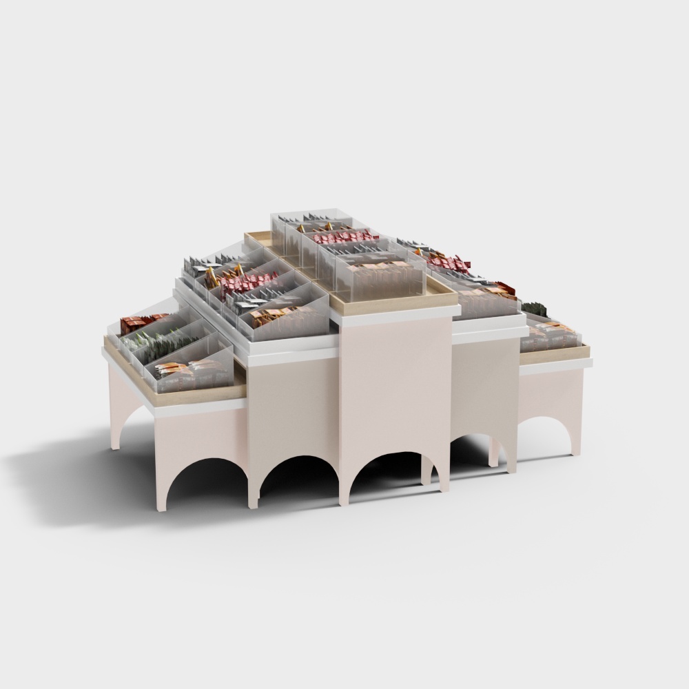 Supermarket snack cabinet