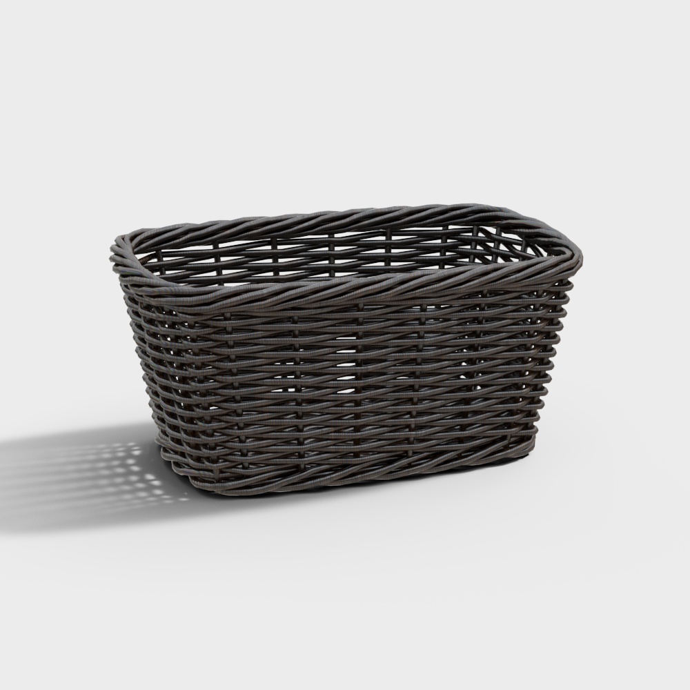 Panier d'achat en rotin