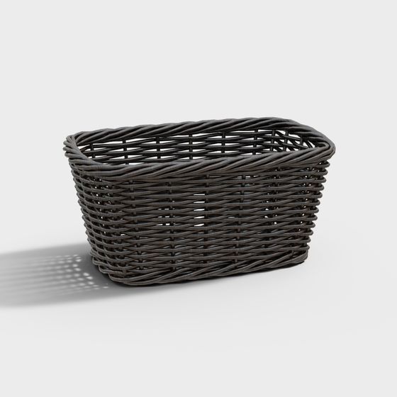 Panier d'achat en rotin