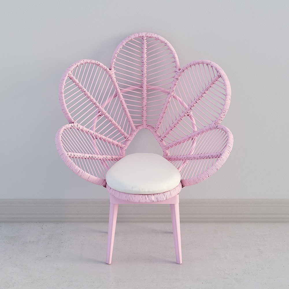 Floral Fantasy Chair 3D model