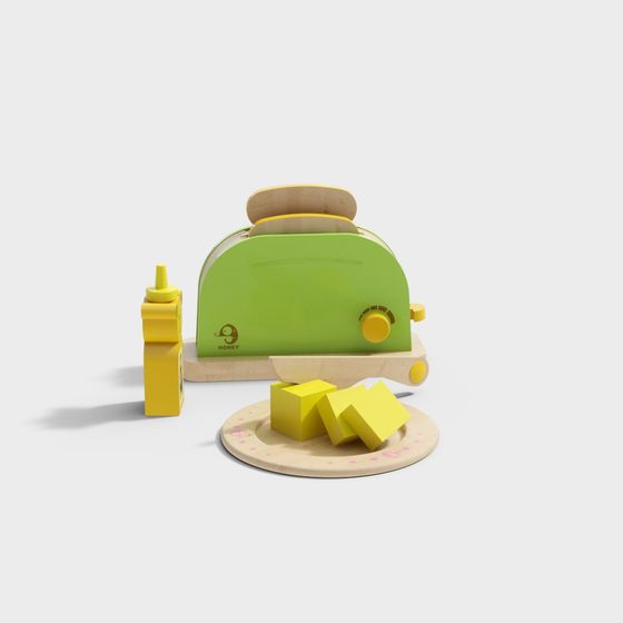 Honey Toaster 3D model for Cozy Kitchen Spaces