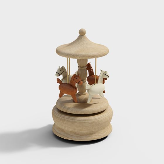 Dreamy Carousel 3D model for Enchanting Designs