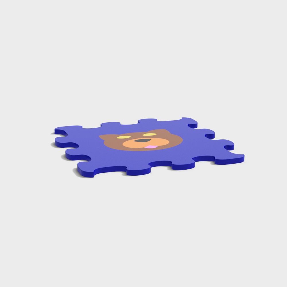 Темно-синий коврик