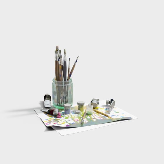 Artist's Workbench 3D model