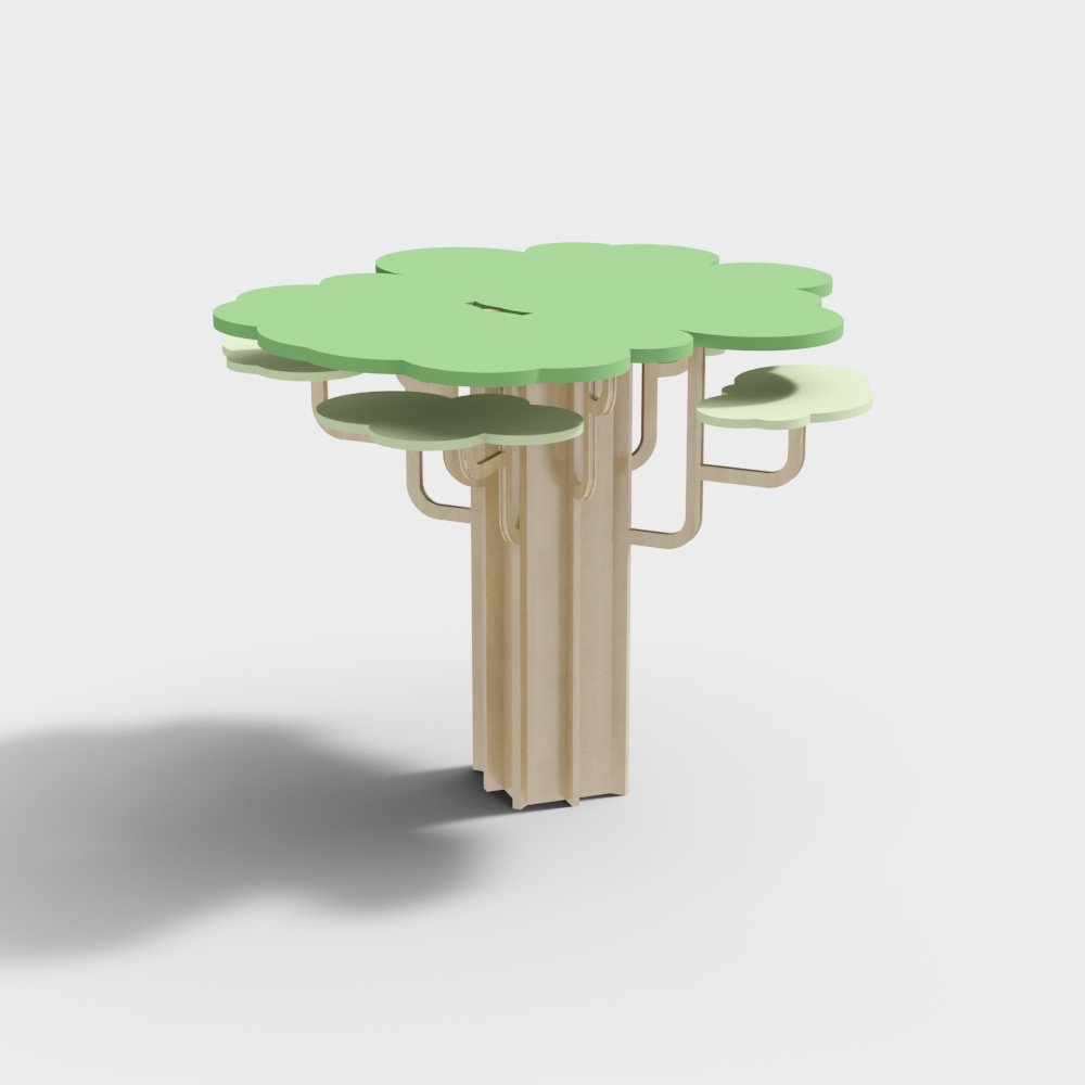 Pilares de madera de guardería