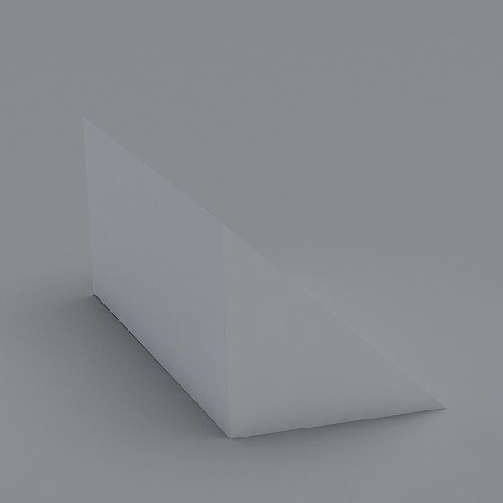 Angular Geometry 3D Model - Modern Minimalist Design