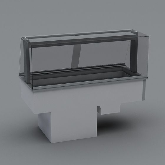 Minimalist Display Cabinet 3D model
