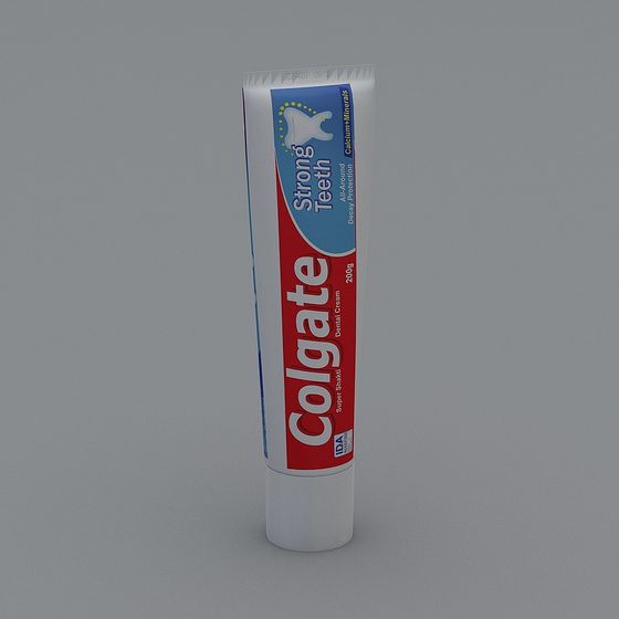 Realistic Colgate Toothpaste Tube 3D model