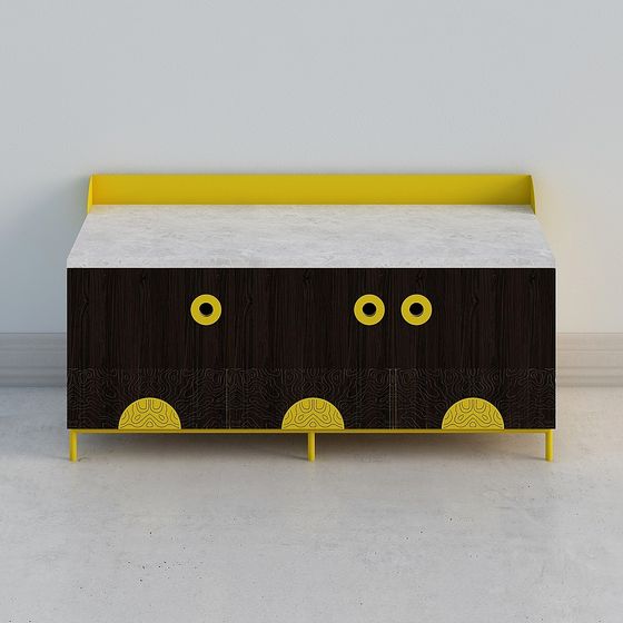 Abstract Art Cabinet 3D model