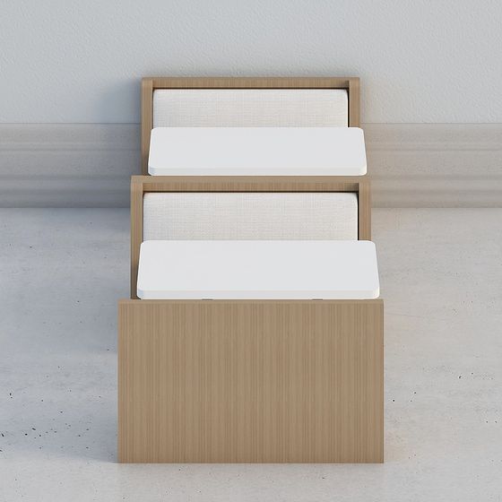 Urban Storage Bench 3D model