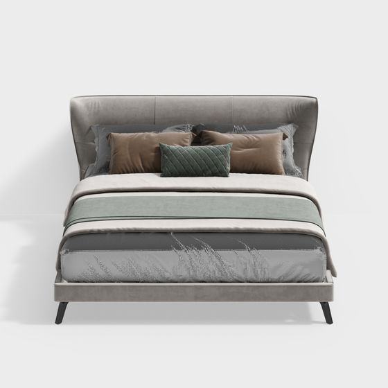 Urban Comfort 3D Model Bed Design
