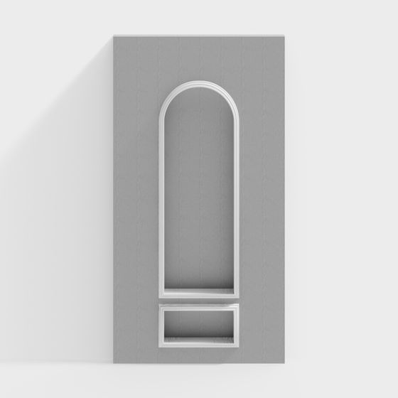 Arched Window Decoration 3D model