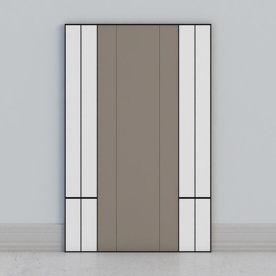 Elegant Low-Poly Door 3D model for Modern Spaces