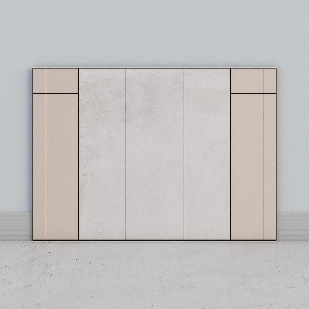 Minimalist Low-Polygon Wall Panel 3D Model