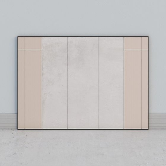 Stylish Low-Polygon Wall Panel 3D Model for Design Projects