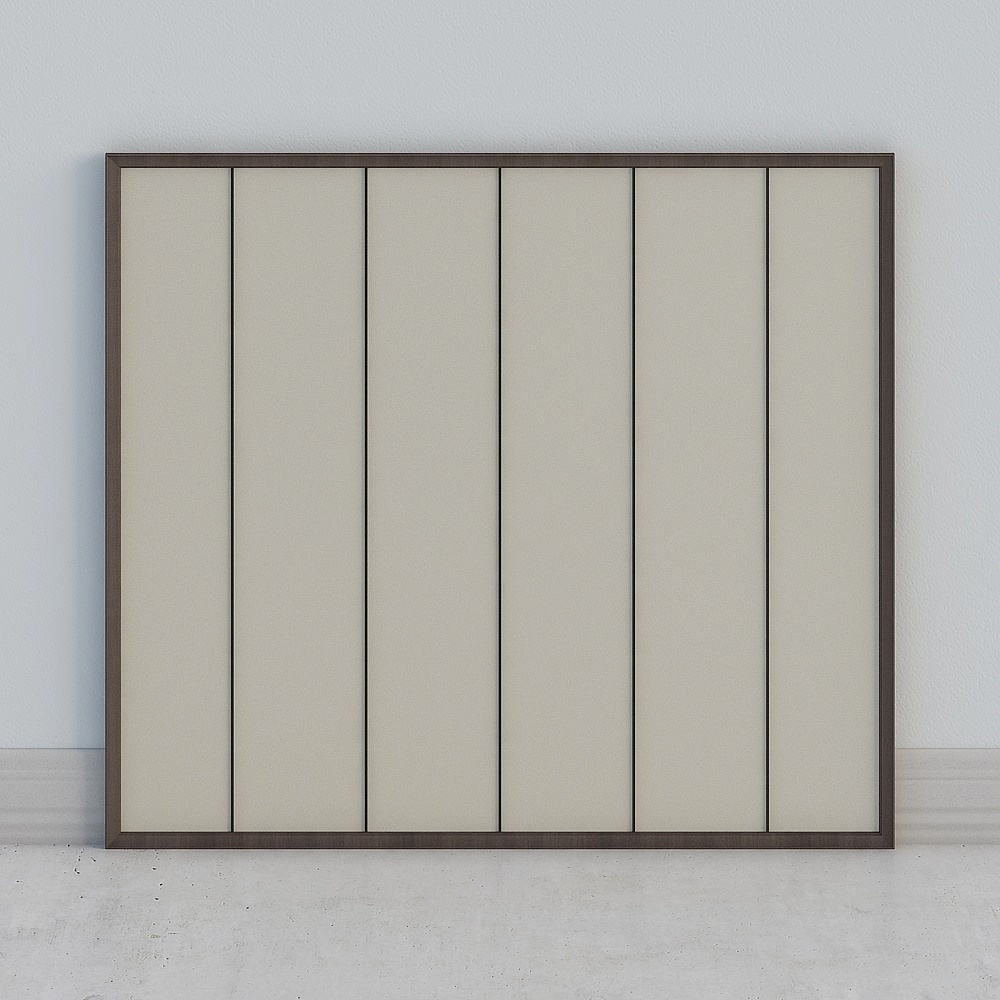 Stylish Six Door 3D Model for Interior Design