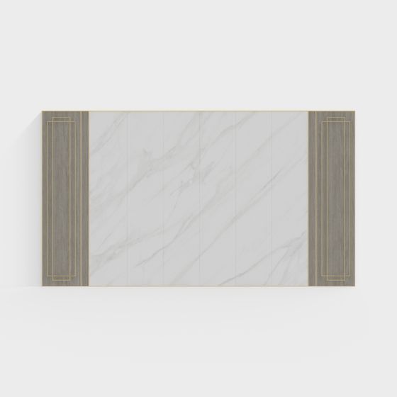 Stylish Marble Screen 3D model for Modern Spaces