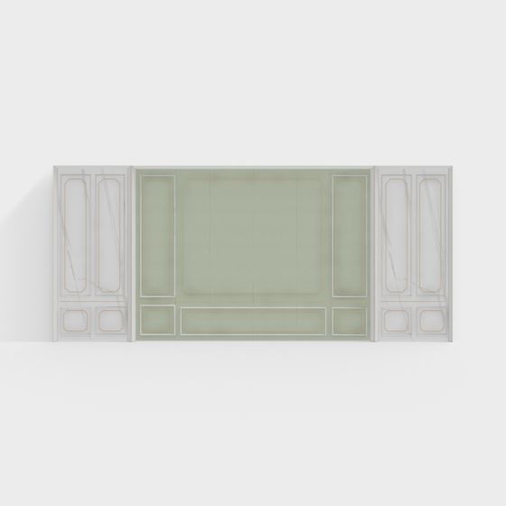 Elegant Panel Wall 3D model