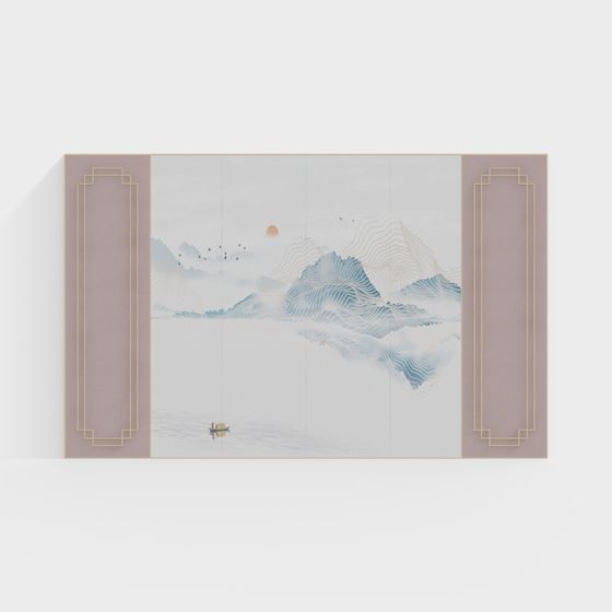 Tranquil Landscape 3D model