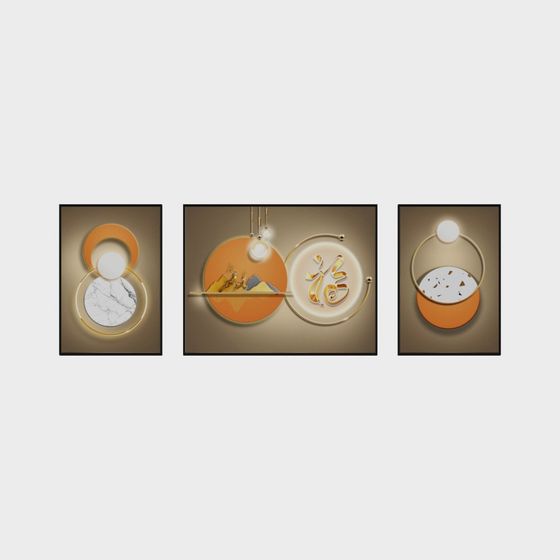 Abstract Geometric Frame 3D model