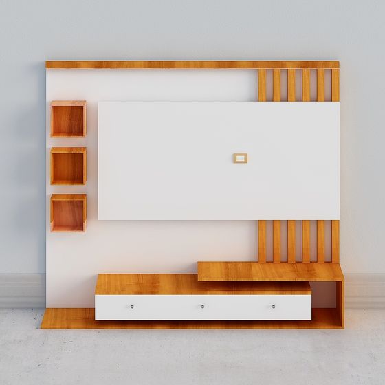 Stylish Urban Living Room TV Cabinet 3D model