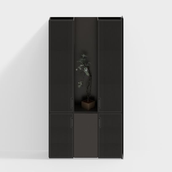 Urban Oasis Bookshelf 3D Model