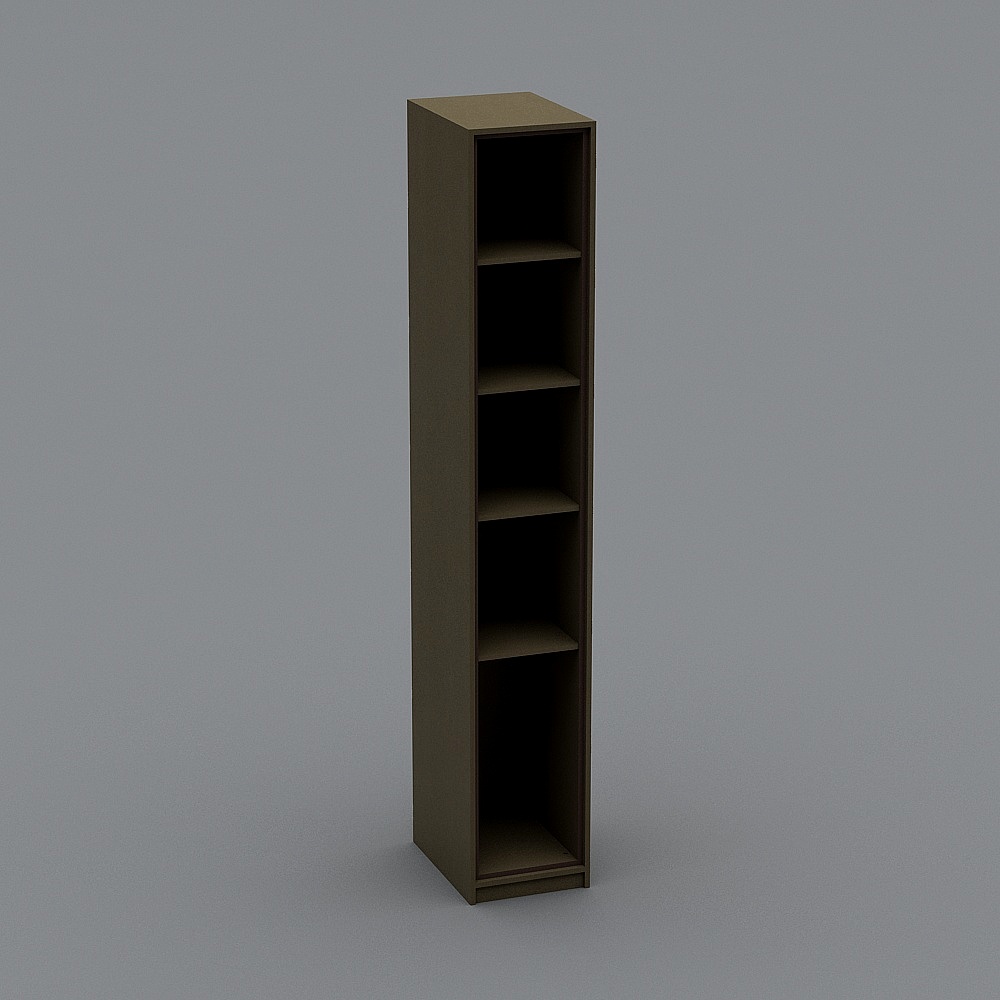 Elegant Minimalist Bookshelf 3D model