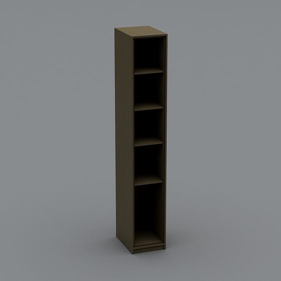 Elegant Minimalist Bookshelf 3D model