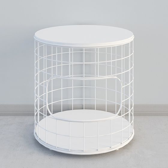 Grid Side Table 3D model for Modern Interiors