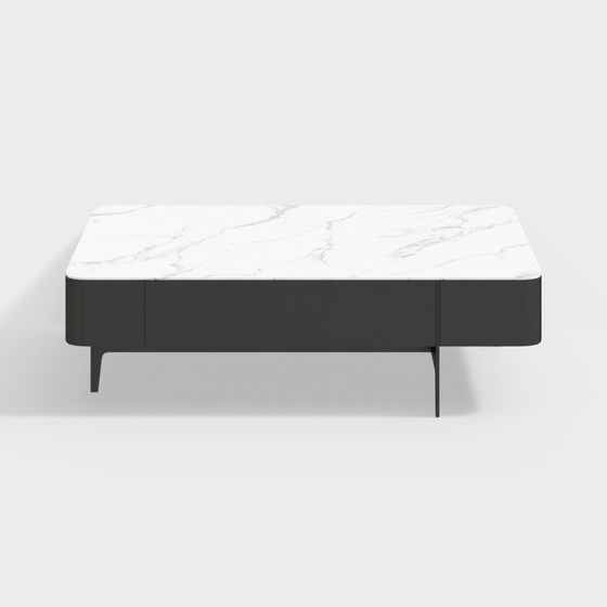 Elegant Marble Coffee Table 3D model