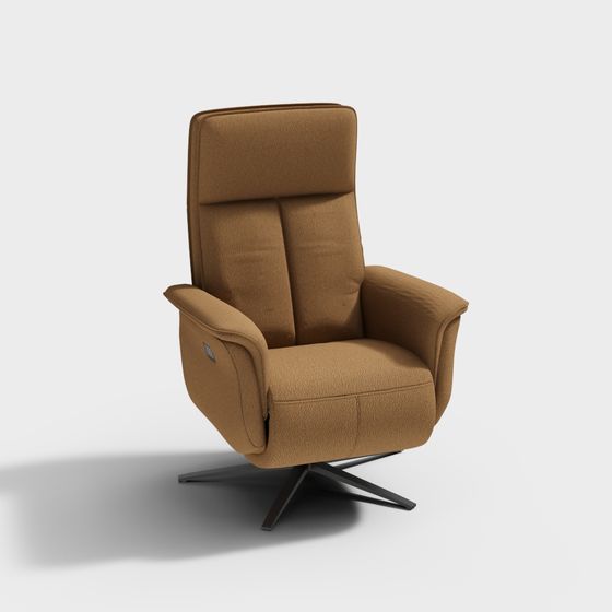 Stylish Low Poly Lounge Chair 3D model