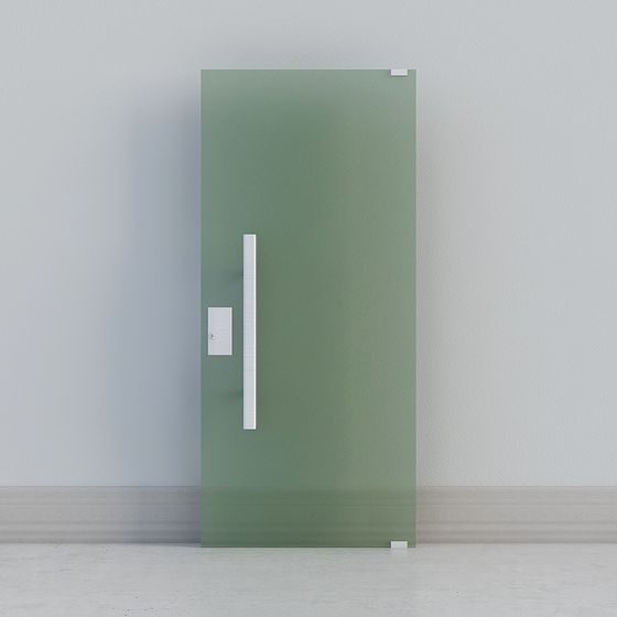Elegant Glass Door 3D model