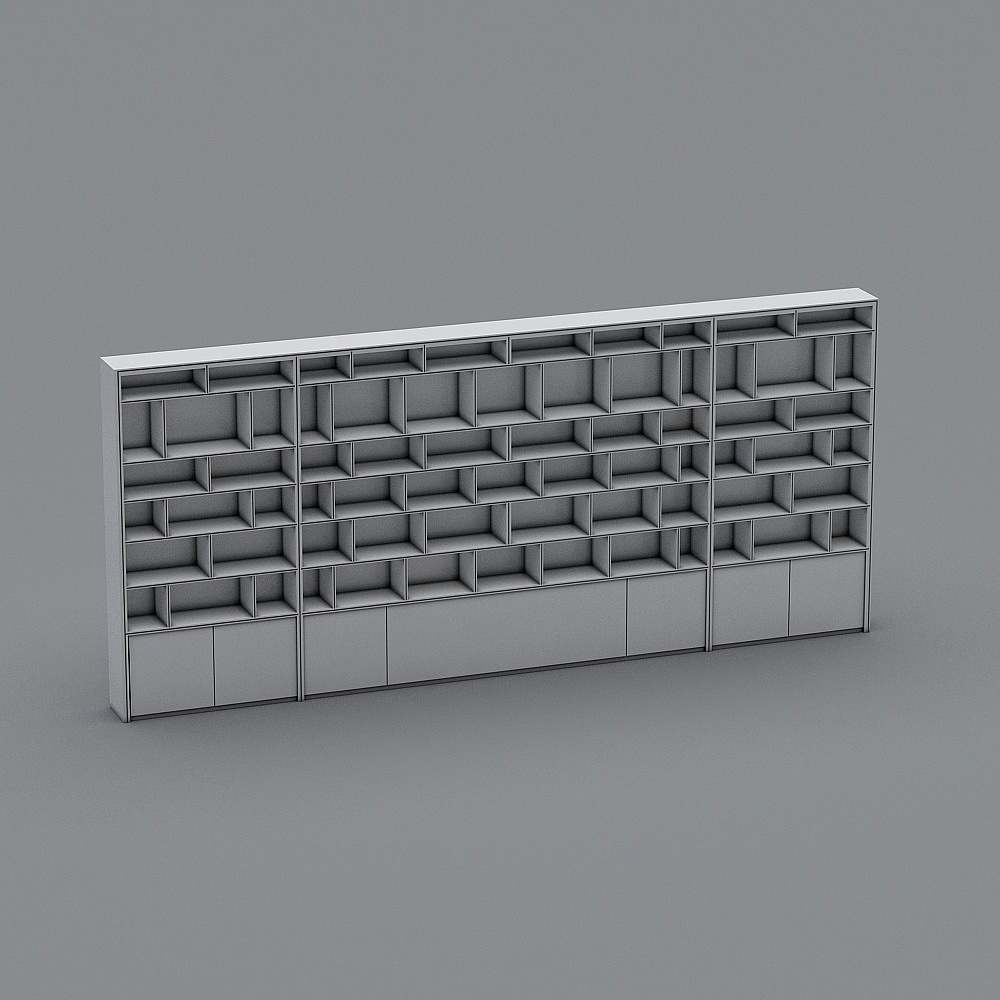 Modern dental hospital front desk-display cabinet