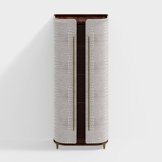 Elegant Wardrobe 3D model for Modern Interiors