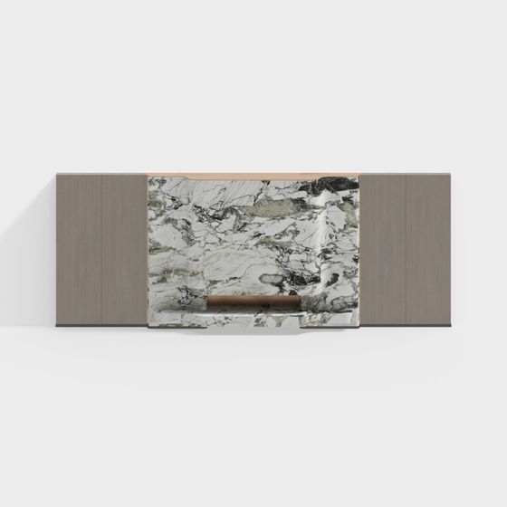 Elegant Marble Wall Decor 3D model
