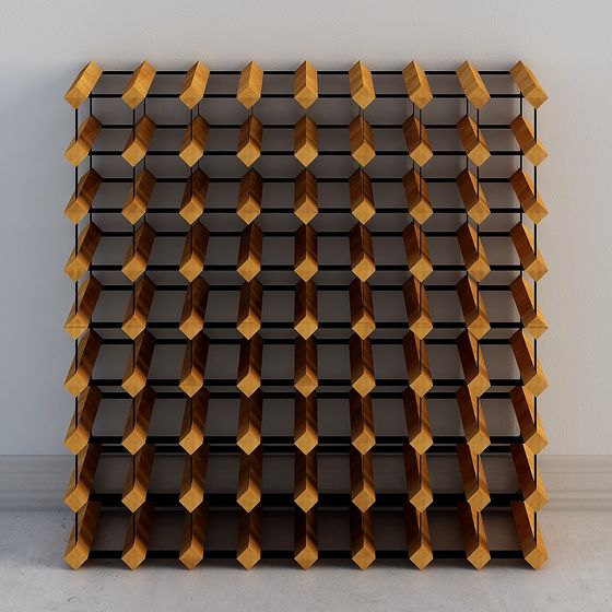 Grid Cube 3D Model - Low-Poly High-Detail Design