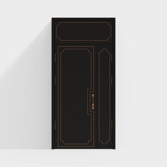 Elegant Vintage 3D Model Door Design