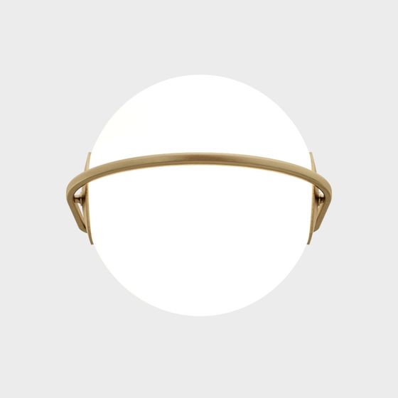 Sleek Rounded Wall Light 3D model