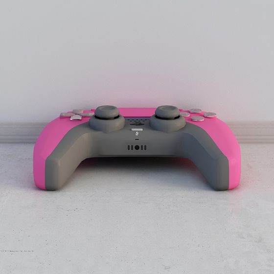 Stylish Low Poly Game Controller 3D model