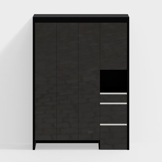 Urban Elegance Wardrobe 3D model