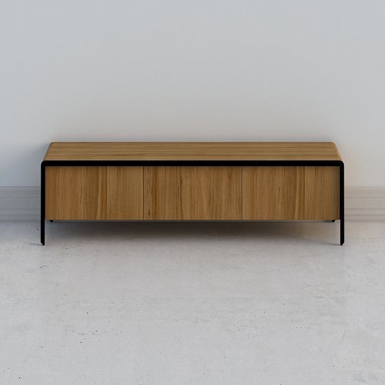 Modern Low-Poly TV Stand 3D model
