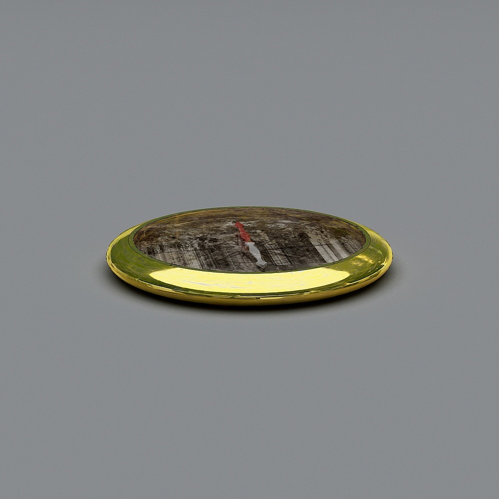 Mirror Disc 3D model for Artistic Designs
