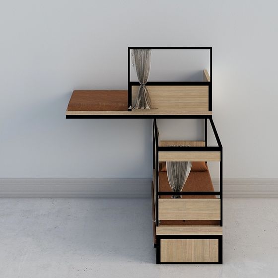 Modern Minimalist Desk 3D model