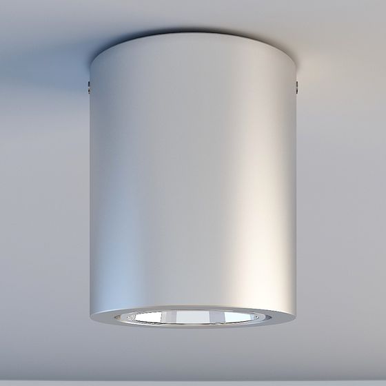 Stylish Cylindrical Ceiling Light 3D model