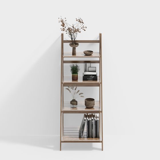 Urban Elegance Bookshelf 3D model