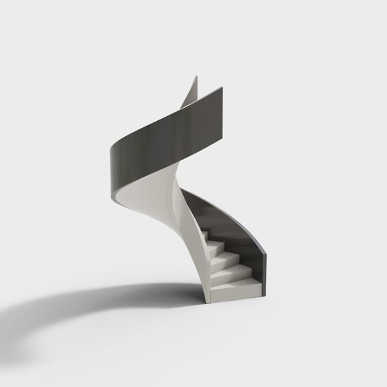 Futuristic Spiral Staircase 3D model