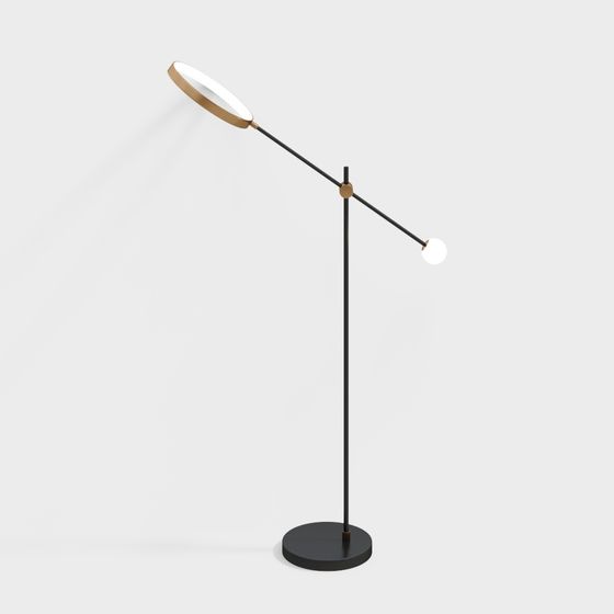 Modern Minimalist 3D Floor Lamp Model