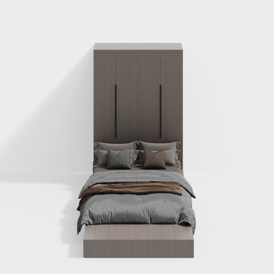 City Rest Bed 3D model for Modern Interiors